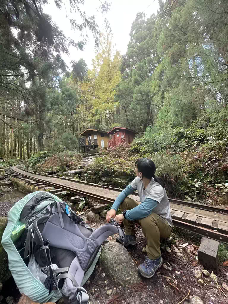 トロッコ道に合流